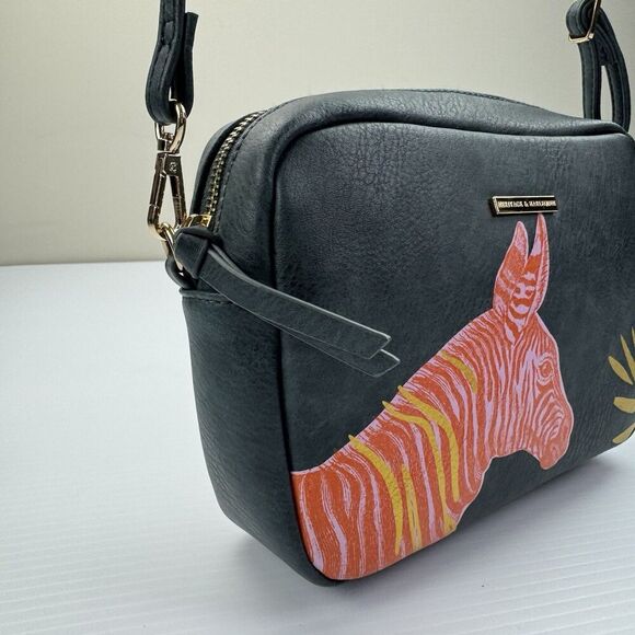 House of Disaster Heritage & Harlequin Zebra Clutch/Crossbody Bag - Picture 10 of 16